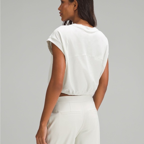 Lululemon Wide Sleeve Gathered Hem T Shirt - Picture 2 of 7